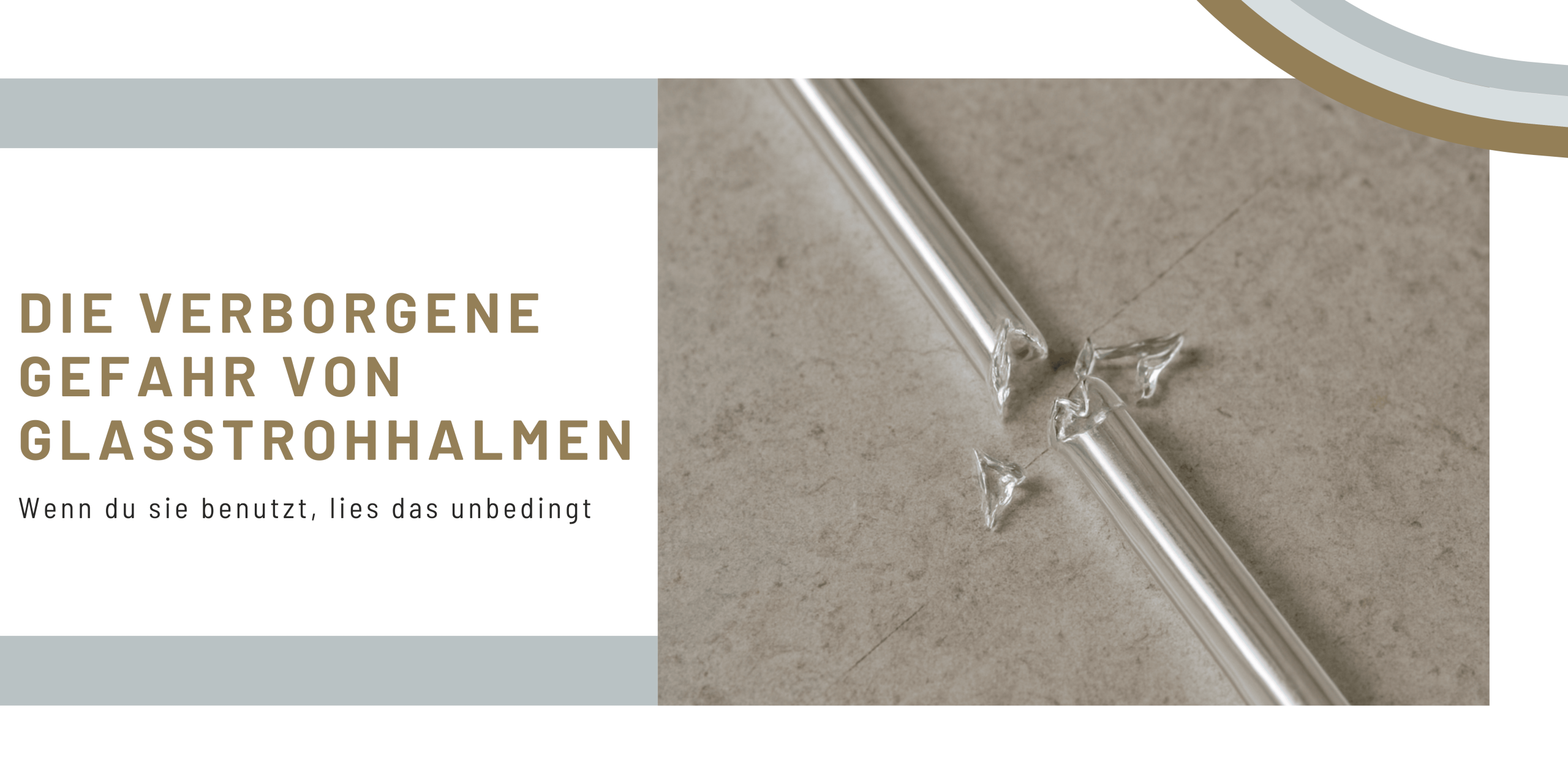 Die verborgene Gefahr von Glasstrohhalmen – was du wissen musst